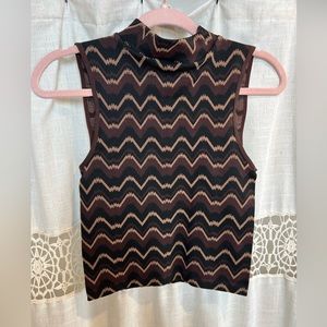 Willow & Root mock neck tank top